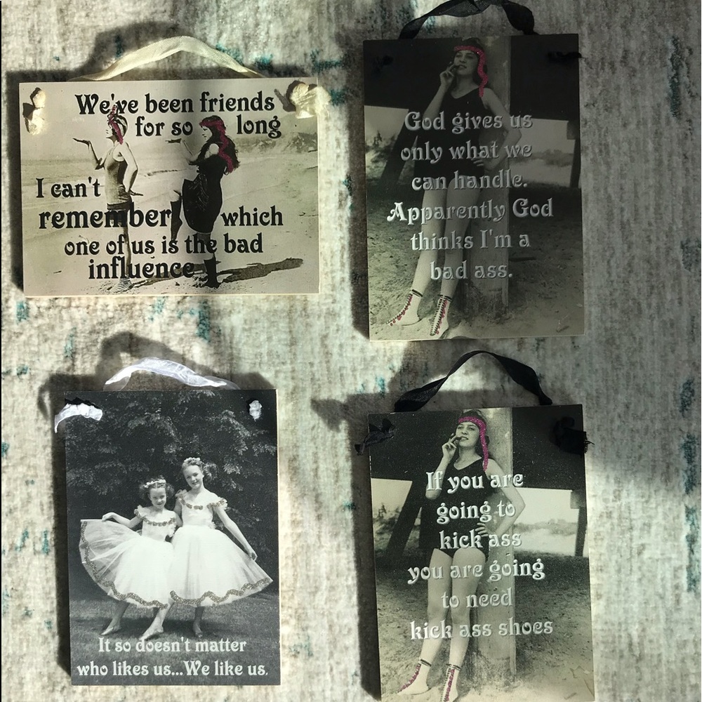 Wooden 5X7 Hand painted Cards